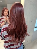 エウペ 渋谷(WEUPE)&nbsp;斜めバング/グレージュカラー/デザインカラー/シルキーベージュ