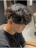刈り上げマッシュ×シャドウパーマ