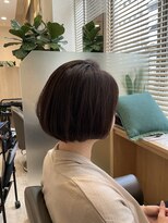 ウイ バイ ファースト 北四番丁店(u'i by first)&nbsp;カットはワンレンボブスタイル カラーはブラウン