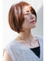 トップシェイプ(TOP SHAPE)&nbsp;ツヤ感コッパーボブナチュラルショートヘア