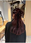 大分ヘアセットお呼ばれダウンスタイル