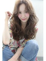 ブラン 天王寺(Blanc)&nbsp;【Blanc/天王寺】ひし形シルエット＿カール＿ベージュカラー