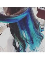 ヘアーメイク ララ(HAIR MAKE LALA) マーメイドカラー　ブルー