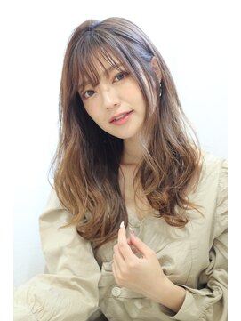 クラン 六甲道(Chlan) 無造作ミックス巻き×シースルーバング【灘区/六甲道】