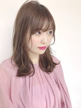 イマ(ima) おくれ毛グレージュウェーブ