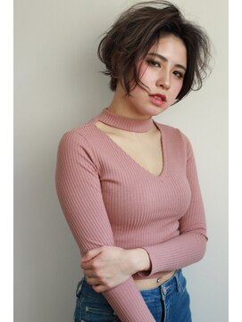 ブリーチ ラボ エーアイ 原宿店(BLEACH LABO Ai) 20代30代40代50代 色っぽふんわりショートの重軽ウェーブヘア♪