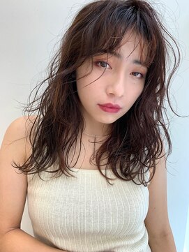 ミラバイグリーン(Mira by green) レイヤー×シースルーバング【マロンベージュ】02