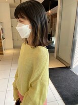 バディ ヘア フレス(BUDDY HAIR FRAIS)&nbsp;ぷつっと切りっぱなしボブ×インナーカラー