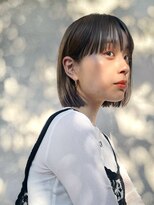 メゾンドイギー(MAISON de IGGY)&nbsp;イメチェンマチルダボブブリーチなし似合わせカットフルバング