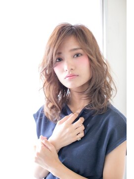 ラゴム 池袋(LAGOM) 切りっぱなしボブ/美髪/ピンクブラウン[池袋/髪質改善]