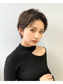グレーベージュ ハンサムショート