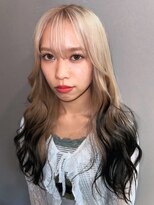 シエスタ(SIESTA)&nbsp;ルーツカラー　グラデーションカラー　シースルーバング　韓国風