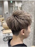 王道ミルクティーベージュ×アップバングスタイル　【戸塚】