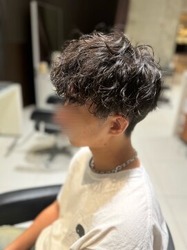 アヴァンスクロス あべのルシアス店(AVANCE. CROSS) メンズマッシュ×波巻きパーマ