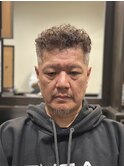 極道パーマ×フェード