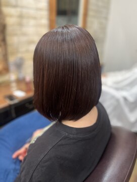 美容室ポール 西葛西店(PAUL) ブリーチなしカラー 暖色カラー バイオレットカラー 艶カラー