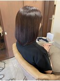 ミディアム×ピンクブラウン