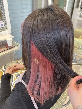 ビス ヘア アンド ビューティー 西新井店(Vis Hair＆Beauty) 大人気インナーピンクカラー！！
