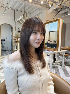 ロンドアベニール 北千住(Lond avenir) ミニウルフレイヤーカット顔周り前髪韓国ショートボブ/北千住