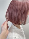 ボブ×ペールピンク