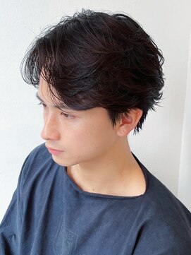 ツーダブル 豊中店(WW..) ツイストスパイラルパーマ波巻きスパイラル刈り上げマッシュ