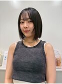 切りっぱなしボブ