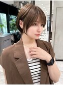 ショート 髪質改善 縮毛矯正 ブリーチなし ダブルカラー