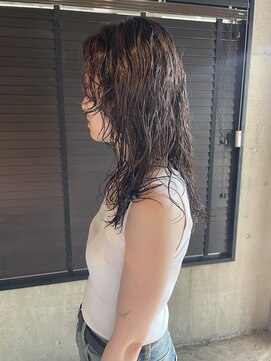 エニイ(ANY) デザインカラー/オリーブベージュ/ウエットヘア【千葉／パーマ】