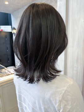 キャアリー(Caary) 福山人艶髪ラベンダーグレージュ20代30代40代くびれミディアム