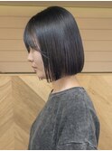 地毛風カラー/切りっぱなしボブ[船橋駅/ボブ]