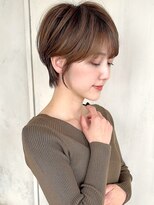 アフロート トウキョウ(AFLOAT TOKYO)&nbsp;前下がりひし形ショートボブ30代40代50代くびれヘア丸顔面長銀座
