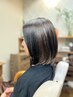 大人女性カット+透明感のある白髪染め◎（全体）