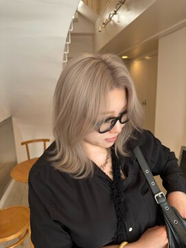 ヘアカロン 熊本下通店(Hair CALON) 髪質改善/透明感カラー/ミルクティーベージュ/ブリーチ