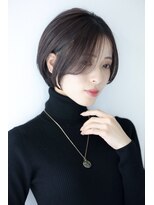 ハーツスタンダード(Hearts Standard)&nbsp;暗髪透明感ショートひし形小顔フェイスレイヤーやわらかブラウン