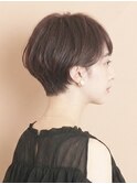 ひし形ショートボブ/大人ショートヘア/40代/50代/60代/表参道