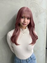 リエンスクレア(RIENS xrea)&nbsp;【RIENS xrea】ローズピンク×ゆる巻きロング