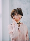 大人女子のマッシュショート
