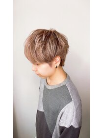 遊人セントラル(CENTRAL) ☆ピンクベージュ&マッシュカット☆