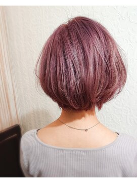 メロウ ヘアデザイン(Melloww hair design) ピンクローズボブ