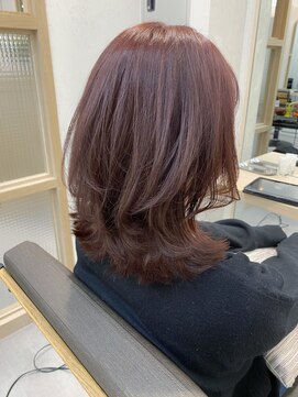 アンサム 二子玉川店(UNSOME) レッドブラウン/レイヤーカット