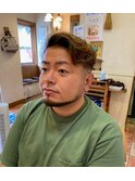 メッシュ&パーマスタイル