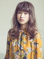 ヘアーアンドネイル フェリス 富士南店(hair&nail feliz)&nbsp;ゆるふわ巻きが可愛い、透明感マロンブラウンstyle