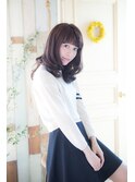 インナーグレージュ/マチルダボブ/前髪/ピンクベージュ/赤羽