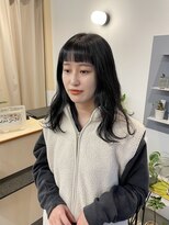 カサネ(casane)&nbsp;ぱっつん、地毛風カラー