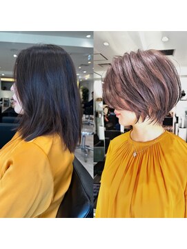 バンプ ギンザ(BUMP GINZA) 40代/50代/絶壁解消・前下がり・ショートボブ【浅野】