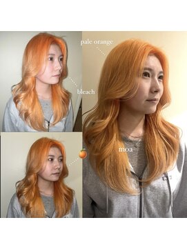 カンナ オーガニック ヘアデザイン(CANNA ORGANIC & HAIR DESIGN) 韓国ヘア×ペールオレンジカラー