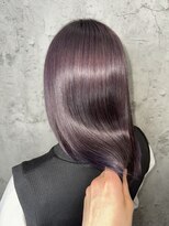 ルーツアイリー 心斎橋(ROOTS IRIE)&nbsp;髪質改善　髪質改善カラー　パープルアッシュ　艶感　ヘアケア