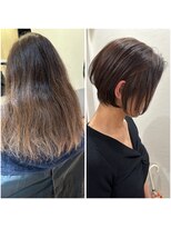 ウニレ バイ センス(unire by sense)&nbsp;【癖毛でもショートを諦めない】酸性ストレートでショートに