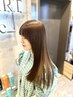 【最高級ケア配合】縮毛矯正+カット+カラー+選べる髪質改善TR￥26900
