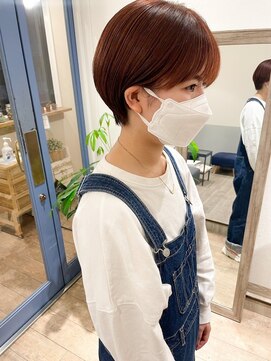 メルト 吉祥寺(melt) 【早坂駆留】コンパクトショート艶感暖色カラーブリーチ無し◎